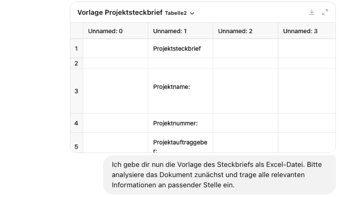 Prompt - Erstellung eines Projektsteckbriefs (Variante 2)